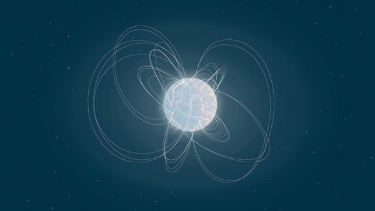 Magnetari su visoko magnetske neutronske zvijezde, koje su zauzvrat gusti ostaci supernove. Ilustracija ovog umjetnika pokazuje kako su usmjerene nevjerojatno jake linije magnetskog polja magnetara. Izvor: ESA