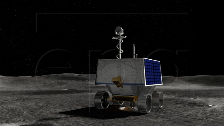 na nedatiranoj fotografiji koja je dostupna od strane NASA-e prikazuje ilustraciju NASA-inog rovera za istraživanje polarnog istraživanja (VIPER) na površini Mjeseca (izdano 21. rujna 2021.). NASA je odredila područje za sletanje Volatiles Investigating Polar Exploration Rovera (VIPER) u blizini zapadnog ruba kratera Nobile na Mjesečevom južnom polu sa zadatkom da mapira i istraži površinu i podzemlje regije u potrazi za vodom i drugim resursima. Regija sadrži područja koja su trajno prekrivena sjenom, kao i područja koja su većinu vremena okupana sunčevom svjetlošću, kaže NASA.
