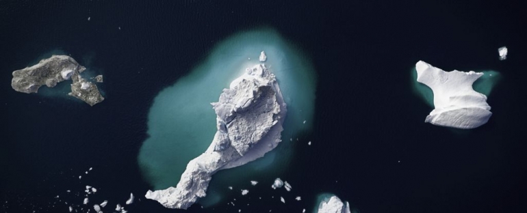 Sante leda u Arktičkom oceanu u blizini Grenlanda. (Monica Bertolazzi/Moment/Getty Images)